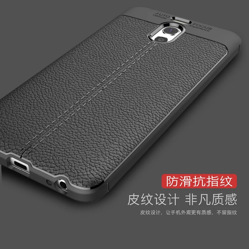 Ultra Thin Shockproof Cover For M6 Note Luxury Litchi Skin PU Leather Coated TPU Back Case For Meizu Note 6 Protective Cases