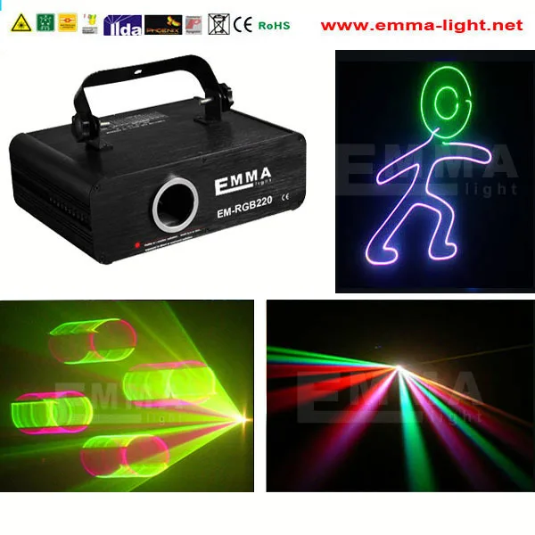 Лидер продаж 500 МВт полноцветные RGB анимации записи лазерной ILDA проектор |