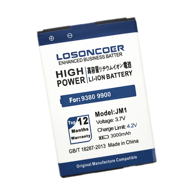 LOSONCOER 3000mAh J M1 JM1 JM 1 Аккумулятор для Blackberry 9380 9850 9860 9790 9930 9900 аккумулятор|battery for|jm1