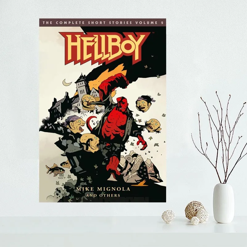 Hellboy художественный плакат на заказ холст плакат искусство отделочная ткань для дома ткань на стену плакат печать шелковая ткань - Цвет: 4
