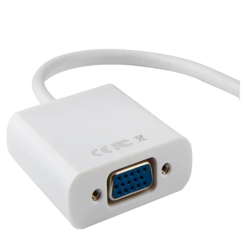 Видеоадаптер BESIUNI Mini DP 1080p с интерфейсом Thunderbolt для кабелей VGA Apple|dp to vga adapter|dp vgamini