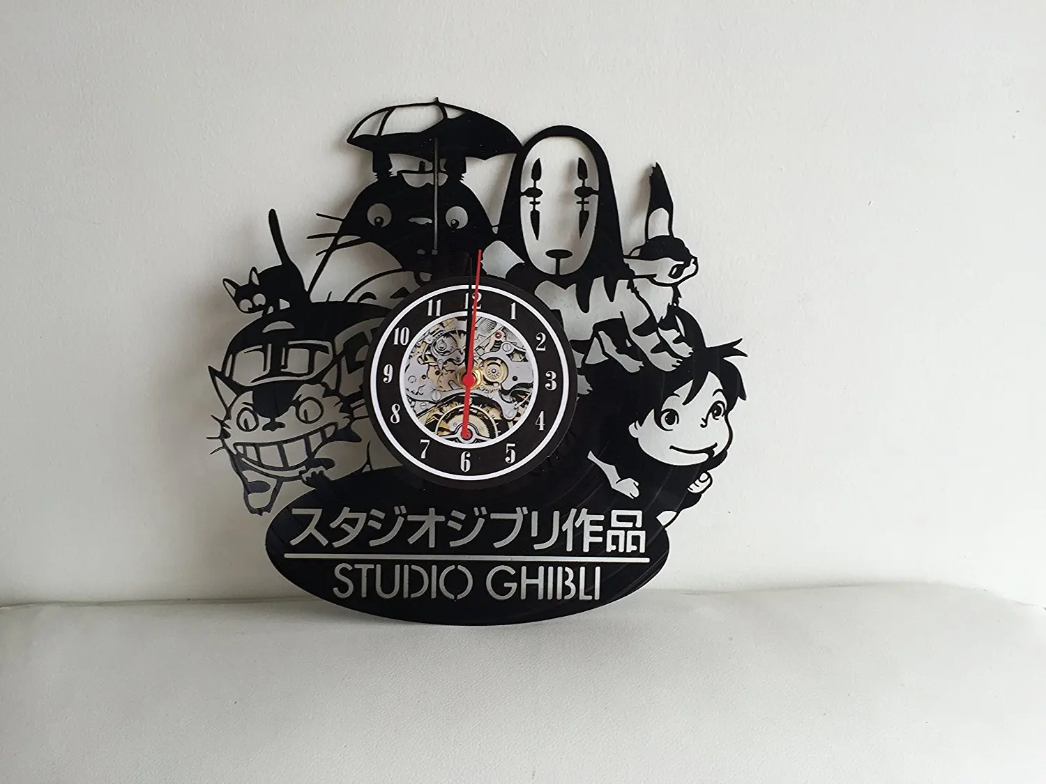 Studio Ghibli Аниме подарок Виниловая пластинка настенные часы домашнего декора Книги