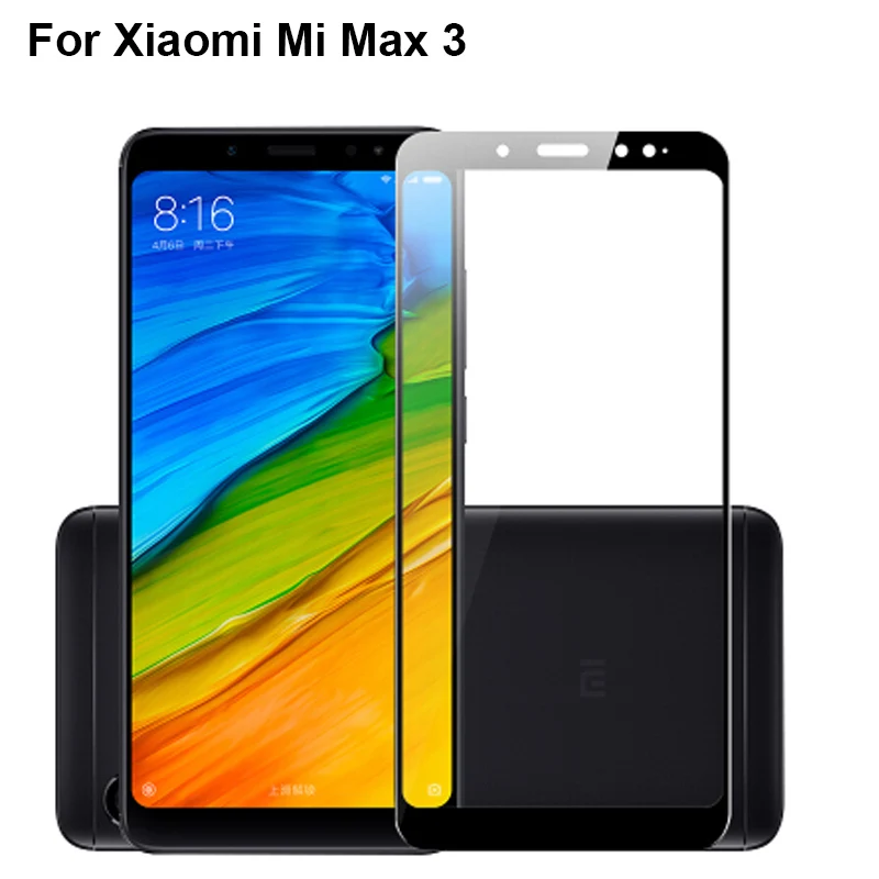 Ультратонкое закаленное стекло 9H для Xiaomi Mi Max3 Mimax 3 защита экрана с полным