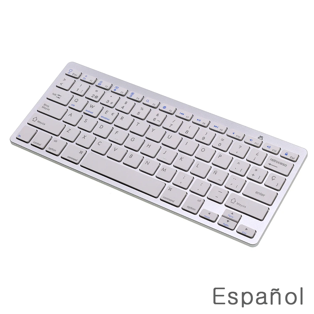 Бесплатная доставка DHL мини испанская Bluetooth клавиатура Espanol для iPad Pro/Surface