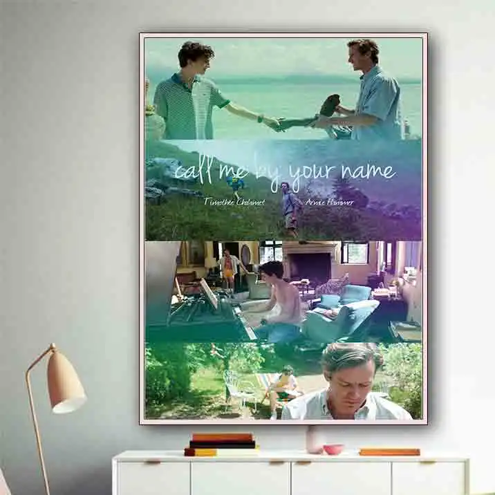 Художественный холст с печатью постера фильма картины Call Me на Ваше имя классика