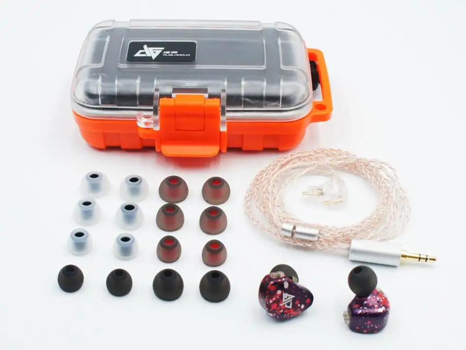 Auglamour RT 3 1 динамический + 2 BA Гибридный Драйвер 2pin 0 78 мм Съемная Hi Fi наушники