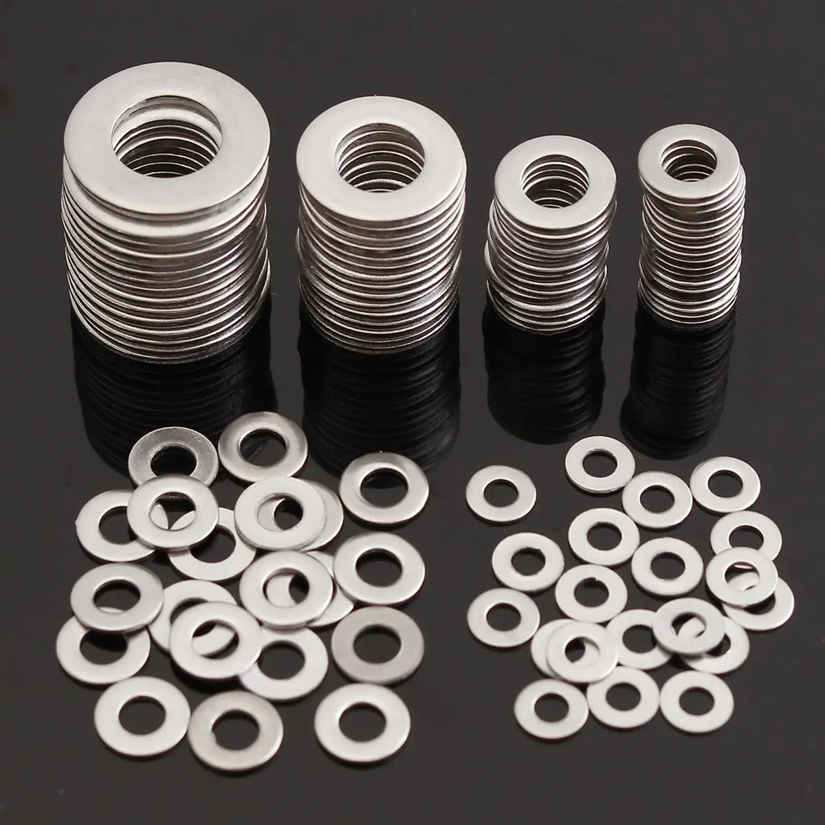 

50Pcs Metric Stainless Steel Flat Washers Gasket M3/M4/M5/M6/M8 New