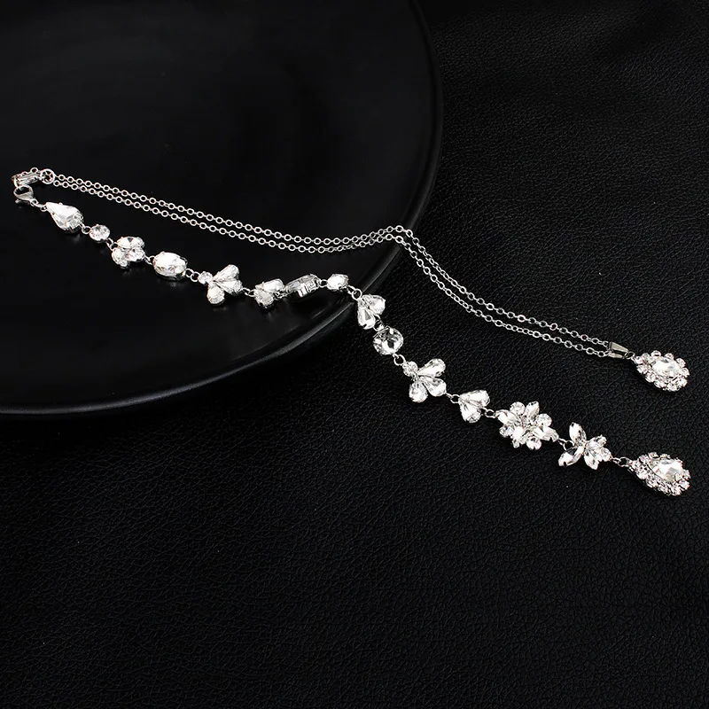 2020 свадебное ожерелье в виде заднего вида эффектное с цепочкой модное