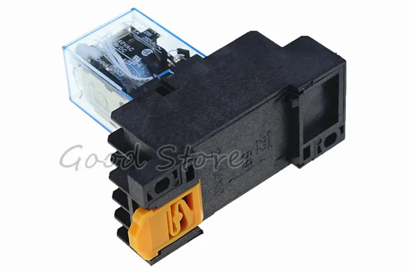 1 компл. MY4NJ промежуточное реле MY4N-J AC 220 В DC 12 В 10A 14 Pin с базой 828 акция