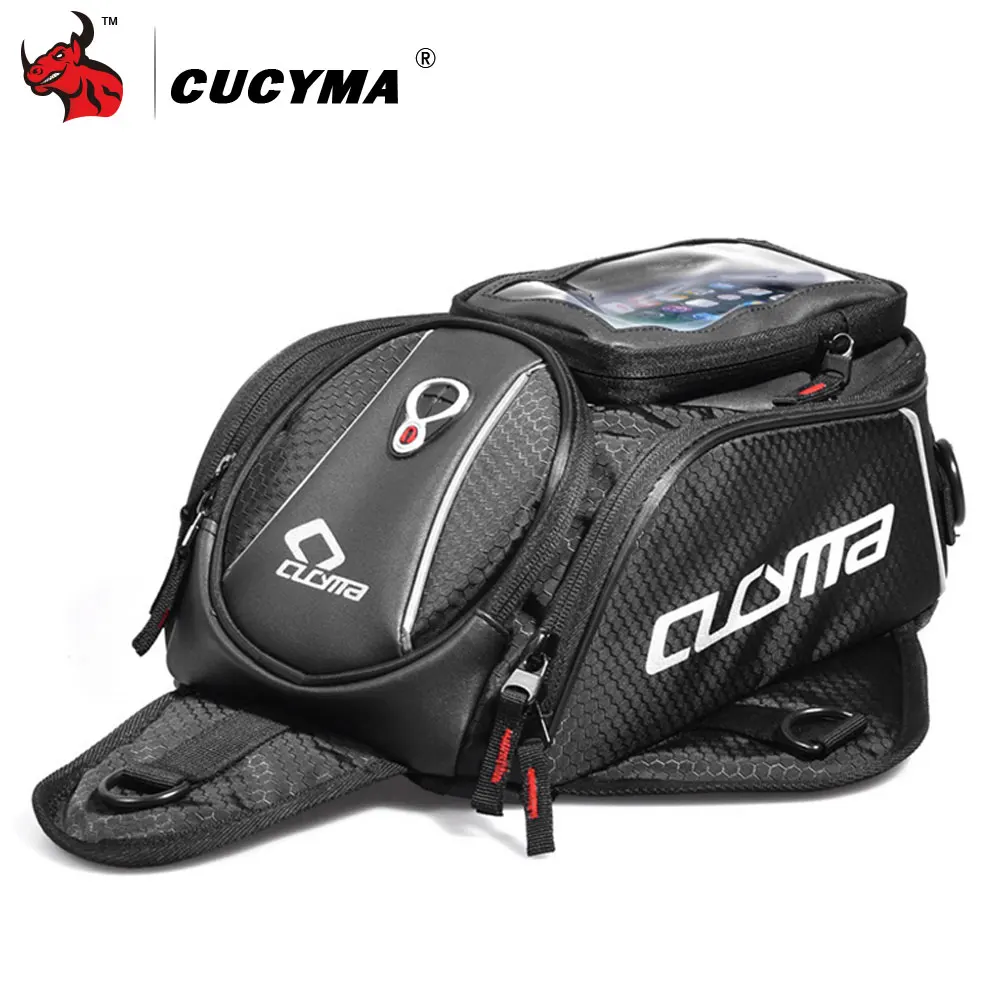 Мотоциклетная сумка CUCYMA на бак Многофункциональный чемодан универсальные мотоциклетные сумки для