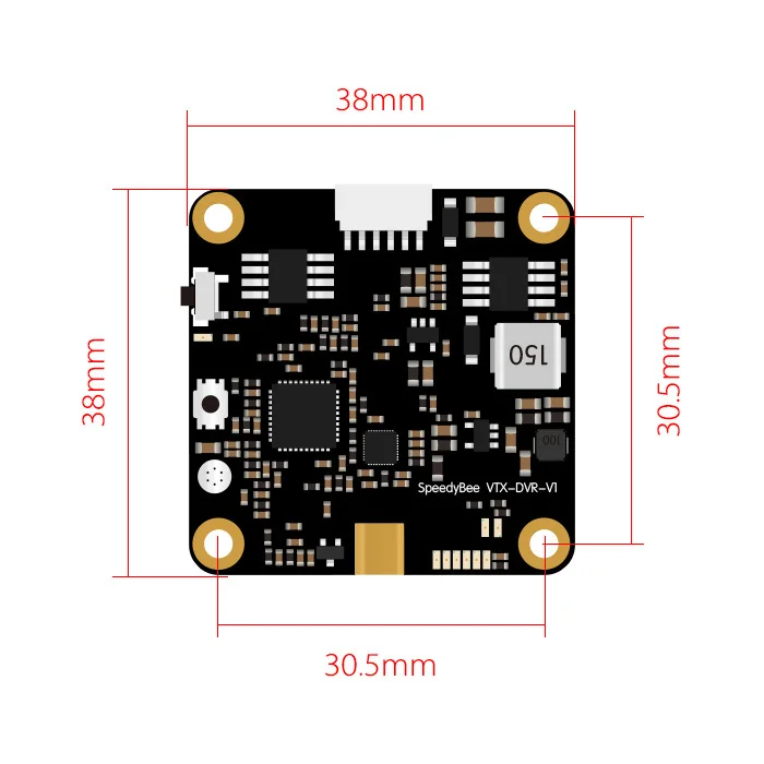 Speedybee Speedy 5 8g 48CH 600mW передатчик VTX встроенный DVR и MIC для RC Fpv гоночного дрона
