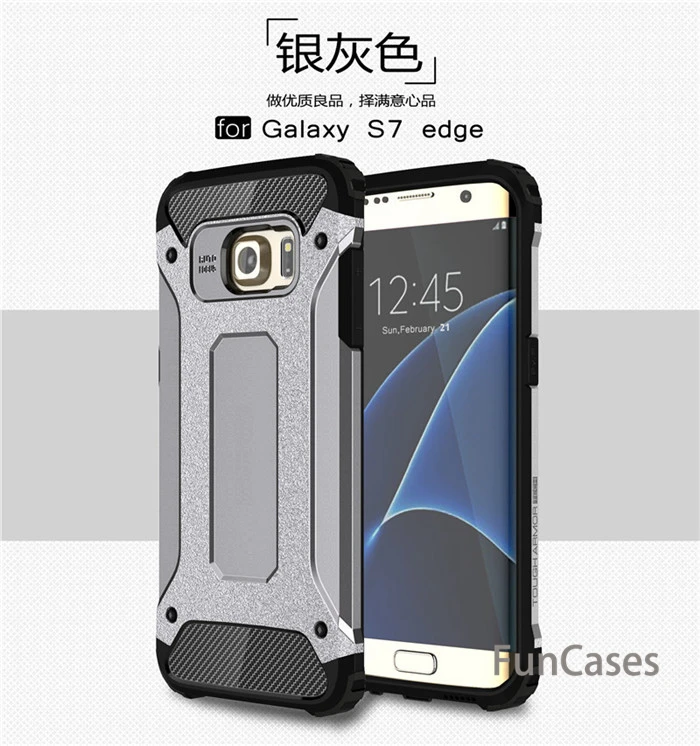 Для samsung Galaxy S5 S6 EDGE Plus S7 S8 S9 бронированный чехол для A3 A5 A7 J1 J5 J7 J3 J4 J6 J8 A6 плюс Чехол Note 4 5 8 Капа - Цвет: gray