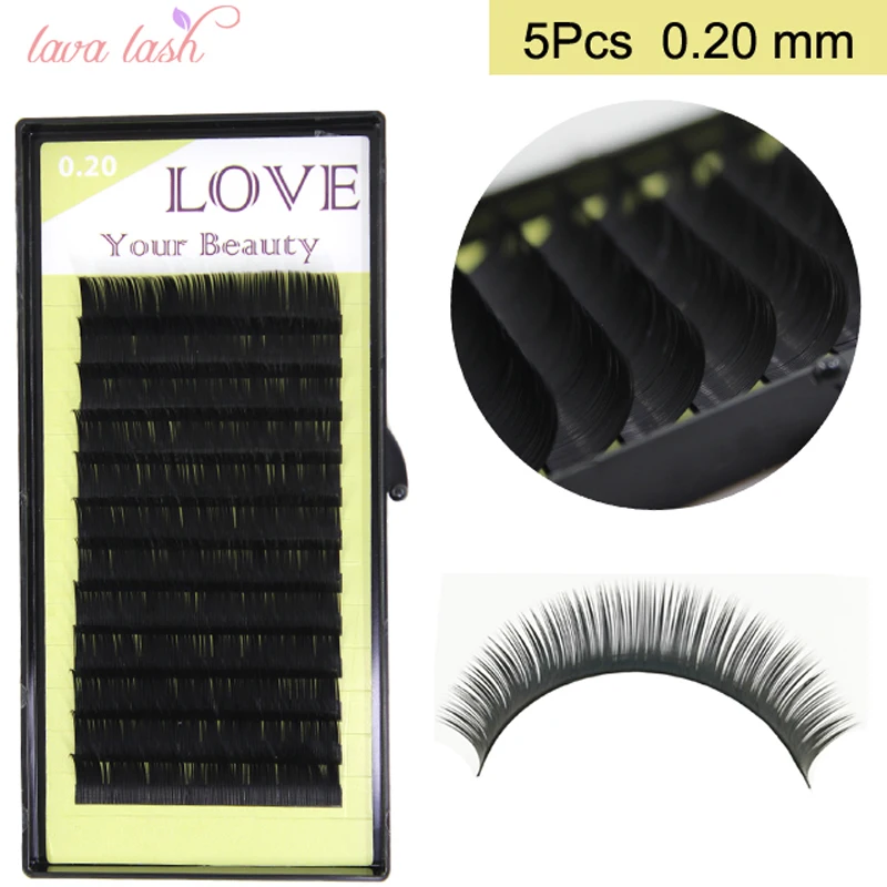5 лотков/партия накладные ресницы толщина 0 20 мм|eyelash extension|false lasheswholesale lashes |