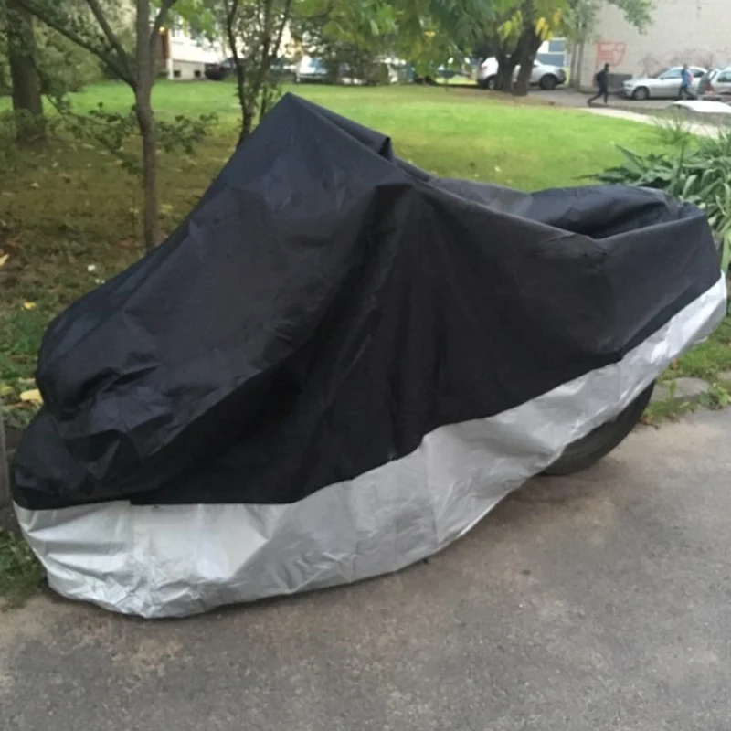 Черный с серебристым/красным/зеленым мотоциклетным покрытием водонепроницаемый