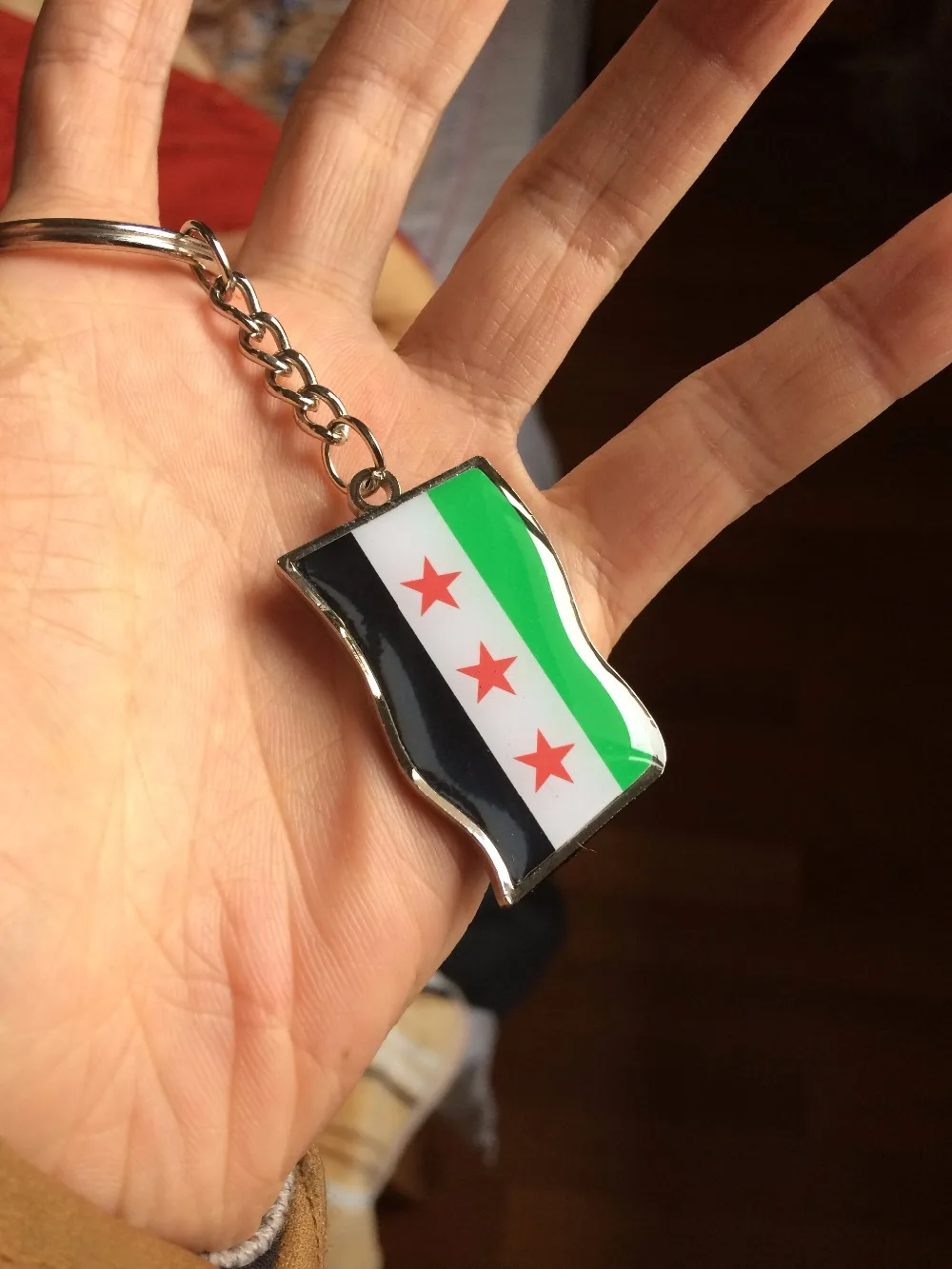2 шт./лот syrien сирийский флаг ювелирные изделия брелок для ключей Автомобильный ключ кольцо хрустальные бусины Сирийская, дамская сумочка, женская сумочка для ключей карта хорошие подарки Syrie баннер