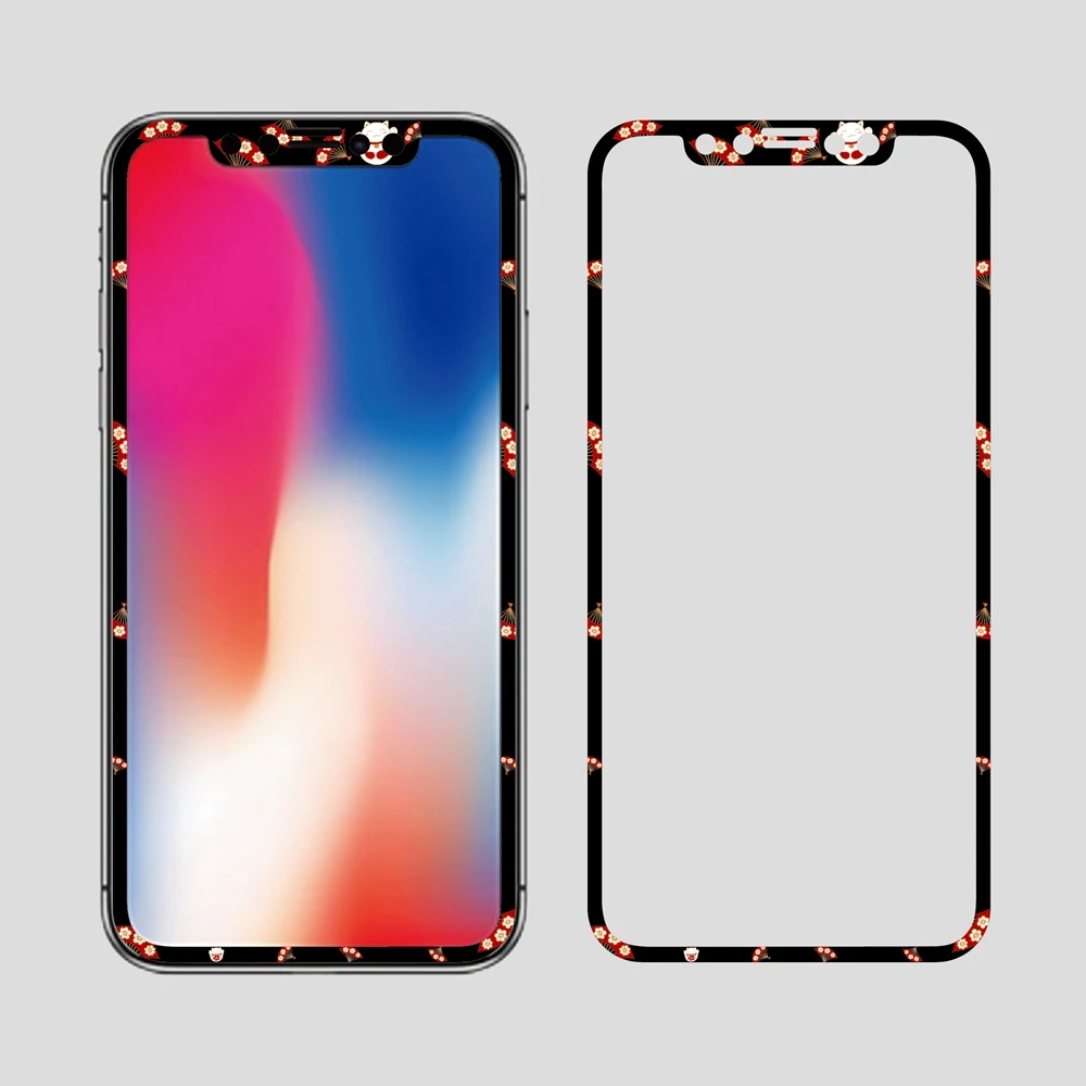 Япония Maneki Neko Lucky Cat Full Screen Cover защиты пленка для телефона X. нано покрытием
