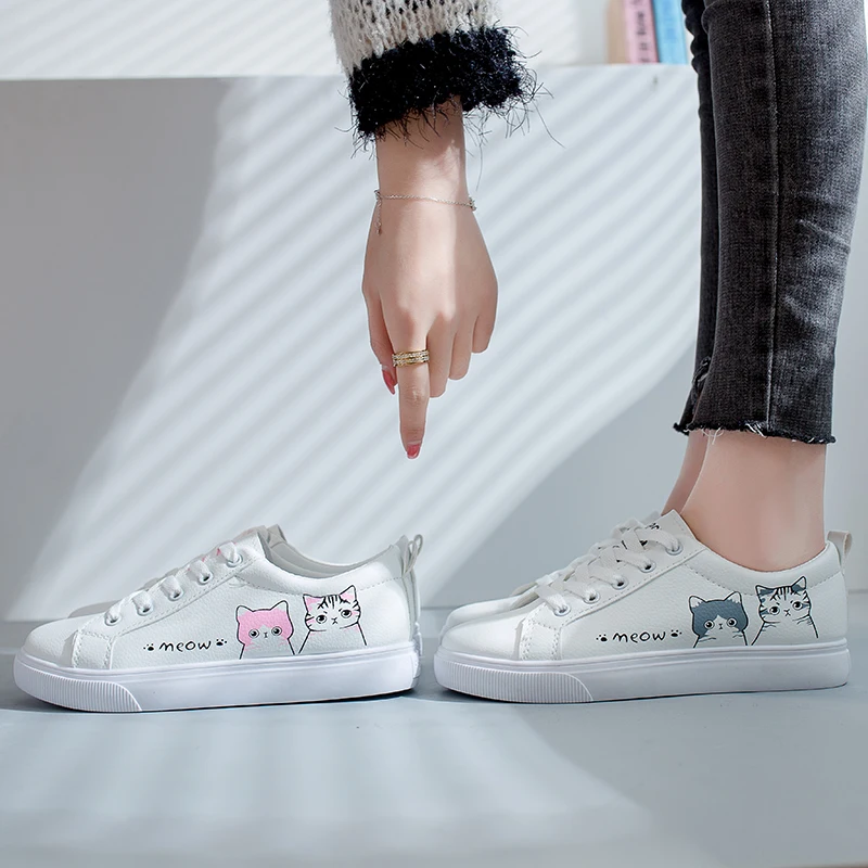 Новинка 2019 женская обувь с круглым носком принтом животных модная дизайнерская