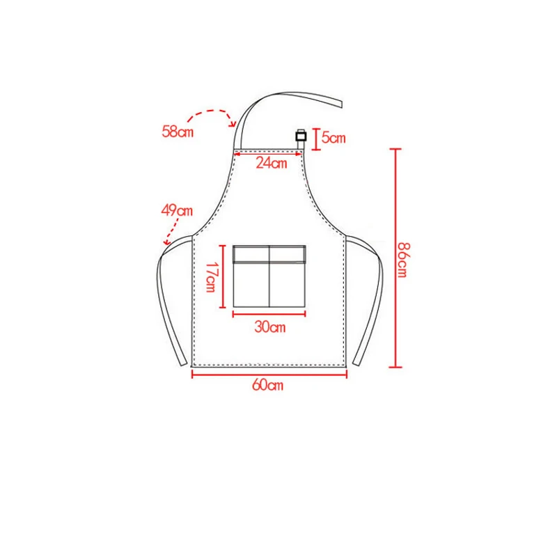 Автомойка Водонепроницаемый Фартук из ПВХ Ресторан отеля Кухонные фартуки для