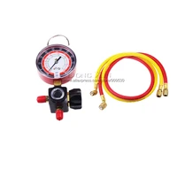 hvac 1 way manifold gauge hs 470a r410 single gauge for r410 with 2pcs high pressure hose