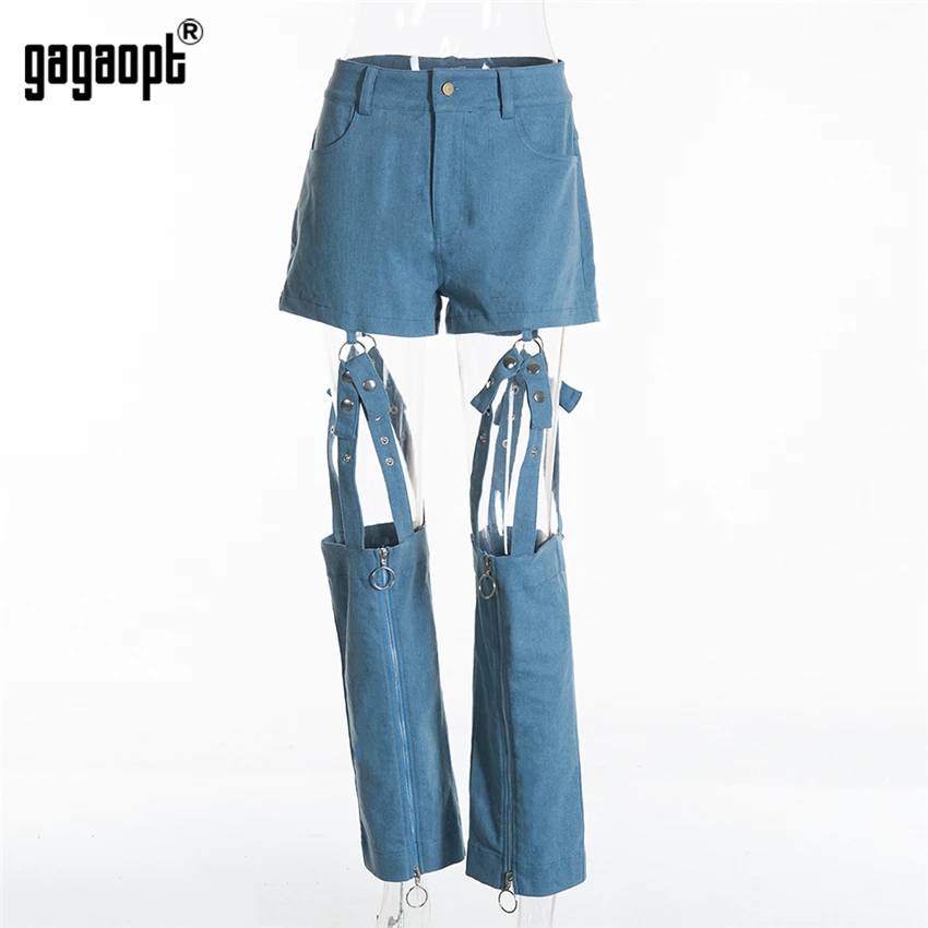 Gagaopt 2019 джинсовые штаны сексуальные с дырочками женские брюки Клубные железным