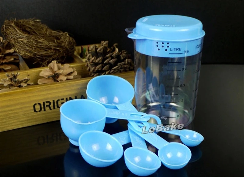 Новые поступления благоприятные pp пластиковый мерный стакан и ложки костюм для