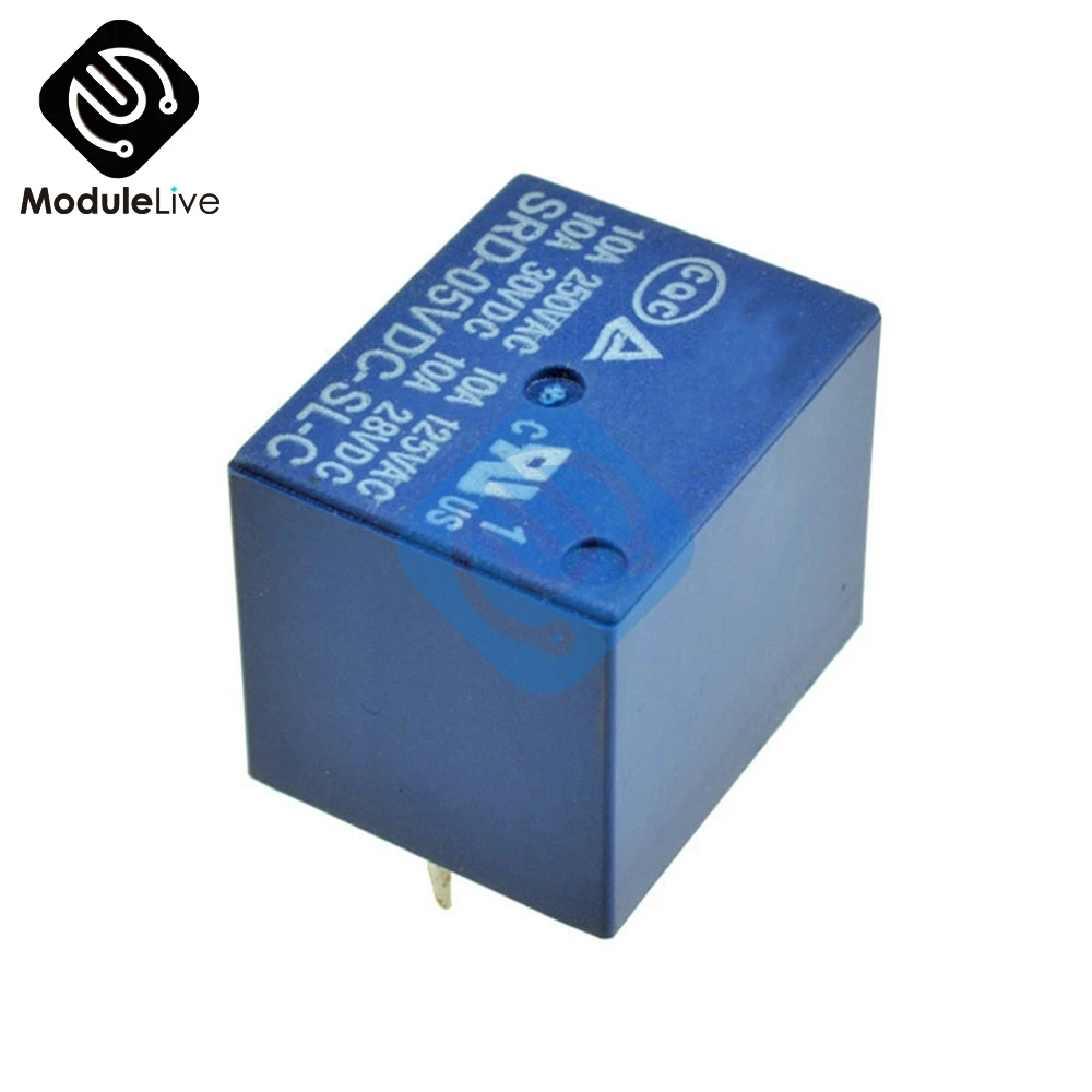 5V DC 10A силовое реле PCB тип T73-5V 5 футов SRD-5VDC-SL-C DIP-5 5 контактный тип SRD-05VDC-SL-C