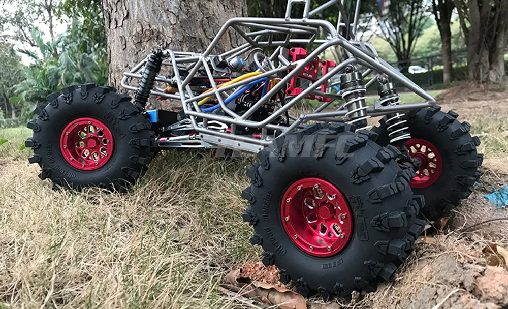 4 шт. супер сцепление Двухступенчатая губка RC Гусеничный автомобиль 2,2 дюймов RC толстые колеса шины для 1:8 масштаб осевой 90018 90048 90045 90031 S294