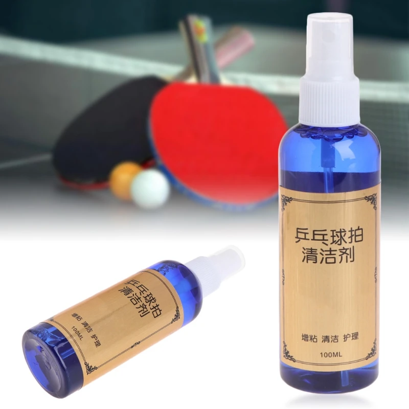 2021 Fashion 100ml Cleaning Agent Cleaner For Table Tennis Pingpong Rubber Racket Bats useful | Спорт и развлечения