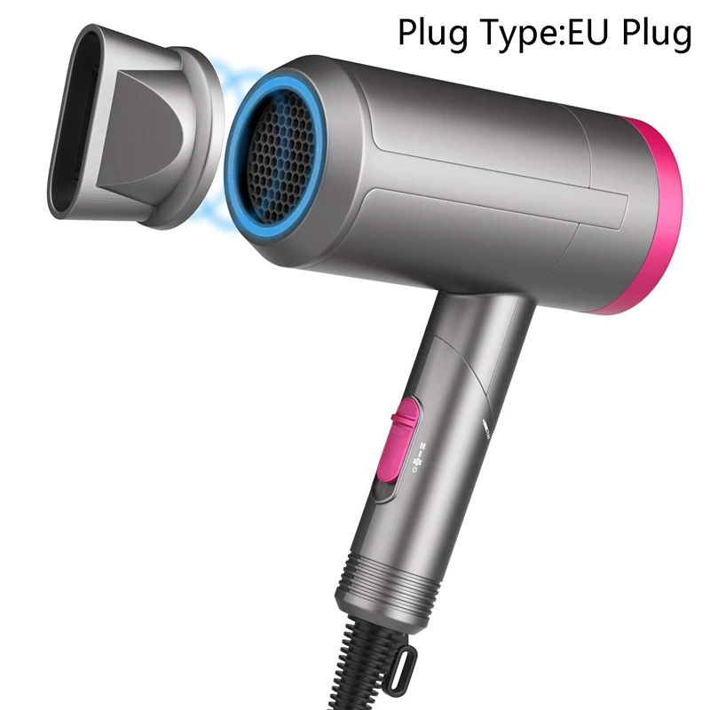 Портативный складной фен для волос компактный с низким уровнем шума ионический