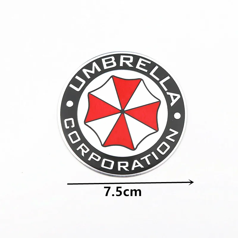 2 шт. автомобильный Стайлинг 3D Алюминий сплав корпорация Umbrella из кинофильма