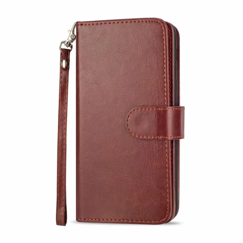 Brown Чехол s для samsung Galaxy S9 S9+ S8 S8+ плюс S7 S6 Note 9 8 A6 A5 A520 J7 J3 чехол из искусственной кожи с карманом для карт флип-кейс для кошелька - Цвет: Brown