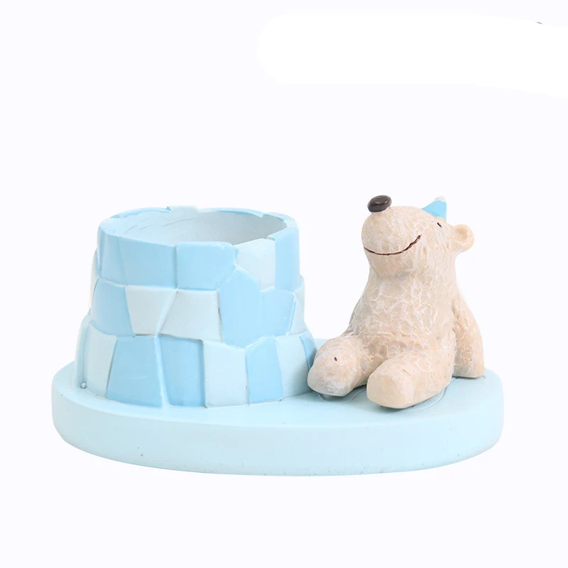 Горячая креативная мини-животная Смола суккулентный цветочный горшок для