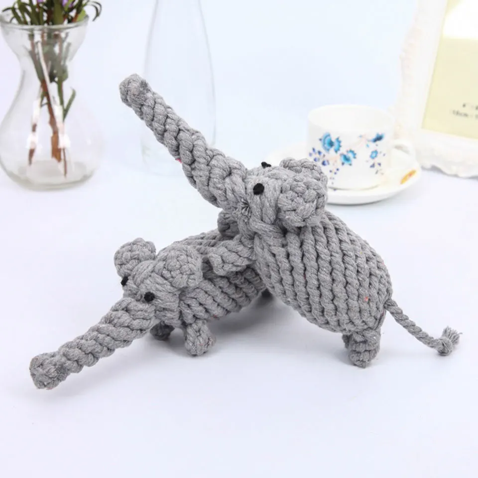 Petcircle собаку Игрушки для маленьких собак узел белье веревки плетеные слон