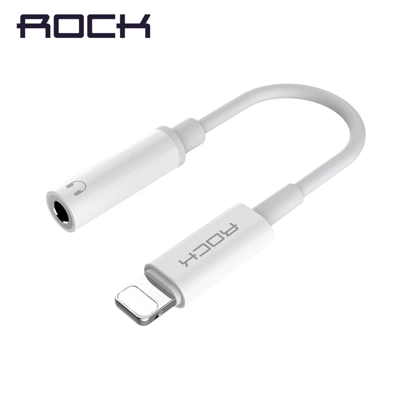 ROCK Lighting 3,5 мм аудио кабель-адаптер для Lightning 3,5 мм разъем для наушников конвертер для iPhone 7 8 X Xs OTG AUX Adaptador