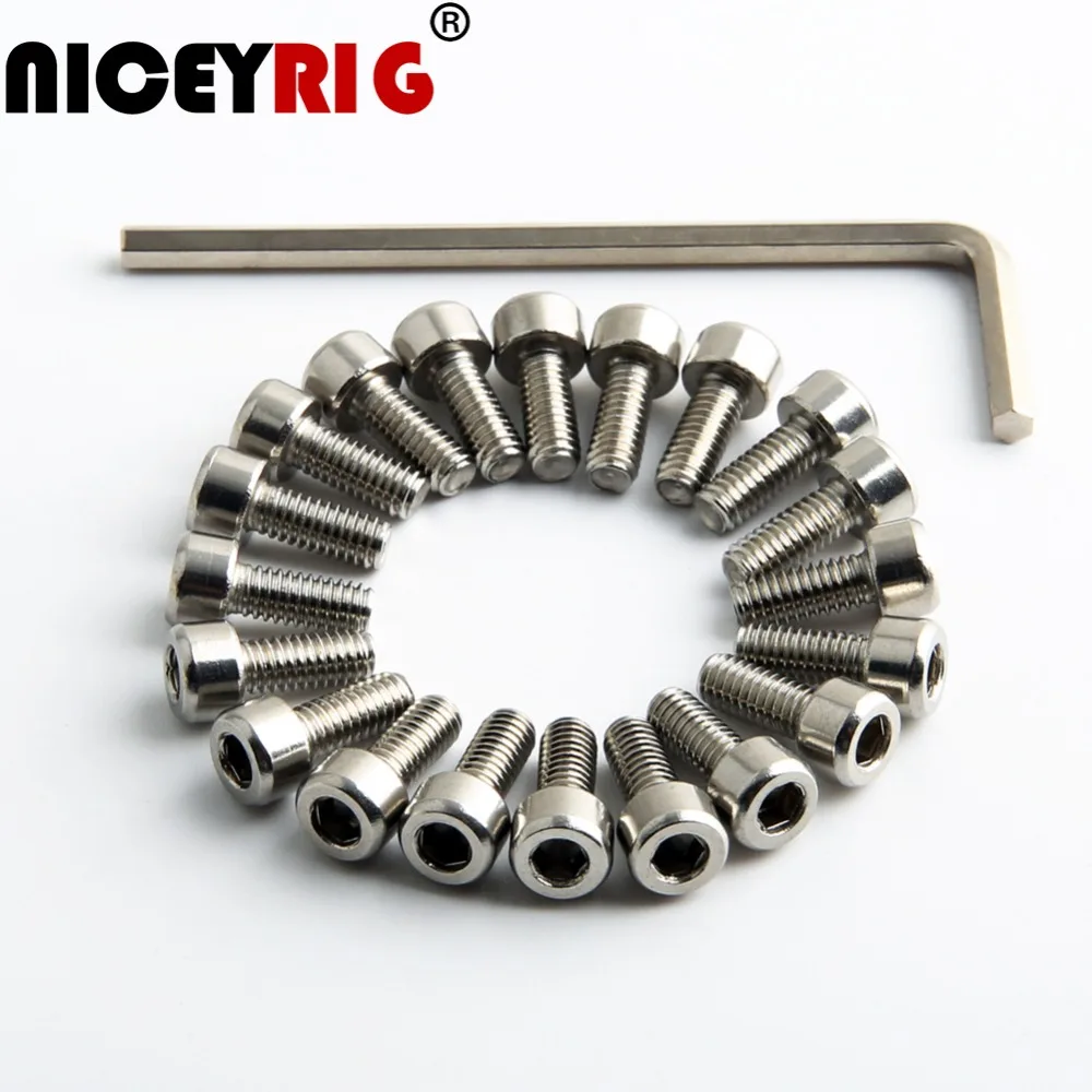 NICEYRIG 1/4 винт 1/" винт 1/4" установка винта для камеры Резьбовая установка аксессуары для камеры 14 сплав Rig DSLR(20 штук в упаковке