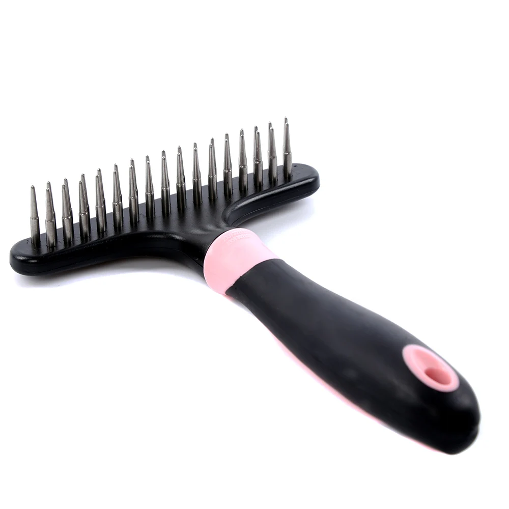 

2 Color Pet Dog Cats Hair Grooming Brush Pet Dog Shedding Comb Trimmer Puppy Kitten Hair Clipper Comb
