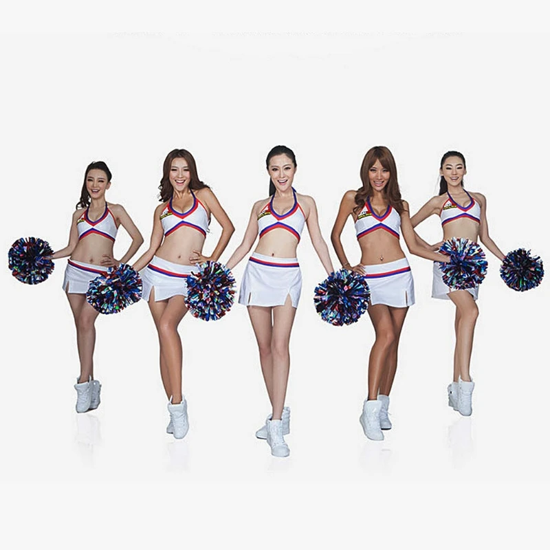 

Handheld Pom Poms Cheerleader Cheerleading Cheer Dance Party Football Club Decor