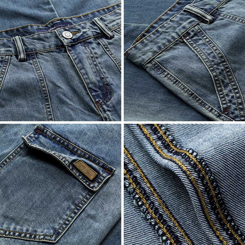 KUEGOU осень джинсовые штаны-шаровары, Для мужчин бренда Slim Fit рваные бедствия штаны для мальчиков Модная уличная одежда в стиле «хип-хоп», джинсовые брюки 2377