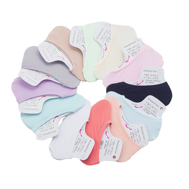 Популярные яркие волшебные носки женские невидимые дышащие бархатные