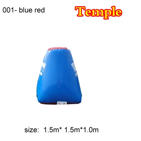 001 blue red Надувные speedball бункер используется страйкбол барьеры игры с препятствиями в Гуанчжоу поставщик 0,7 мм ПВХ брезент - Цвет: 001 blue red