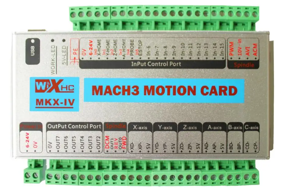 Обновленная 4 осевая плата управления движением XHC MK4 CNC Mach3 USB 2 МГц Поддержка Windows