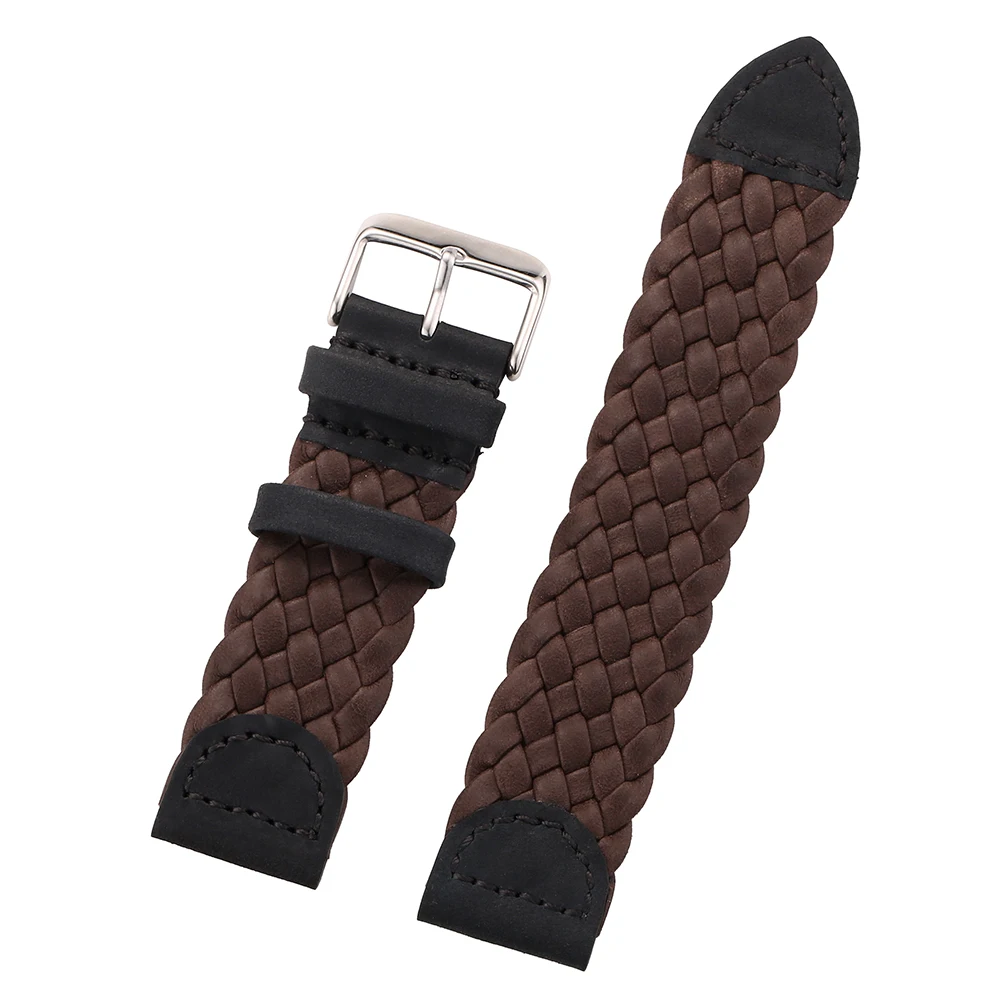 Ремешок для часов из натуральной кожи 20 мм 22 мм|braided leather strap|braided strapwatchband strap |