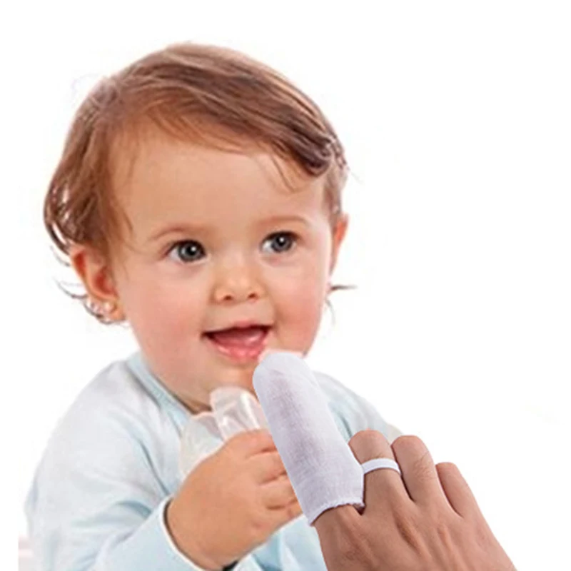 6 шт./компл. Детская щетка для чистки полости рта марлевая ухода за ребенком