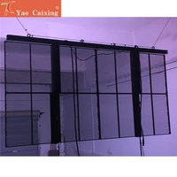 5500cd high brightness p3 91x7 81 store shop glass window advertising transparent led display screen