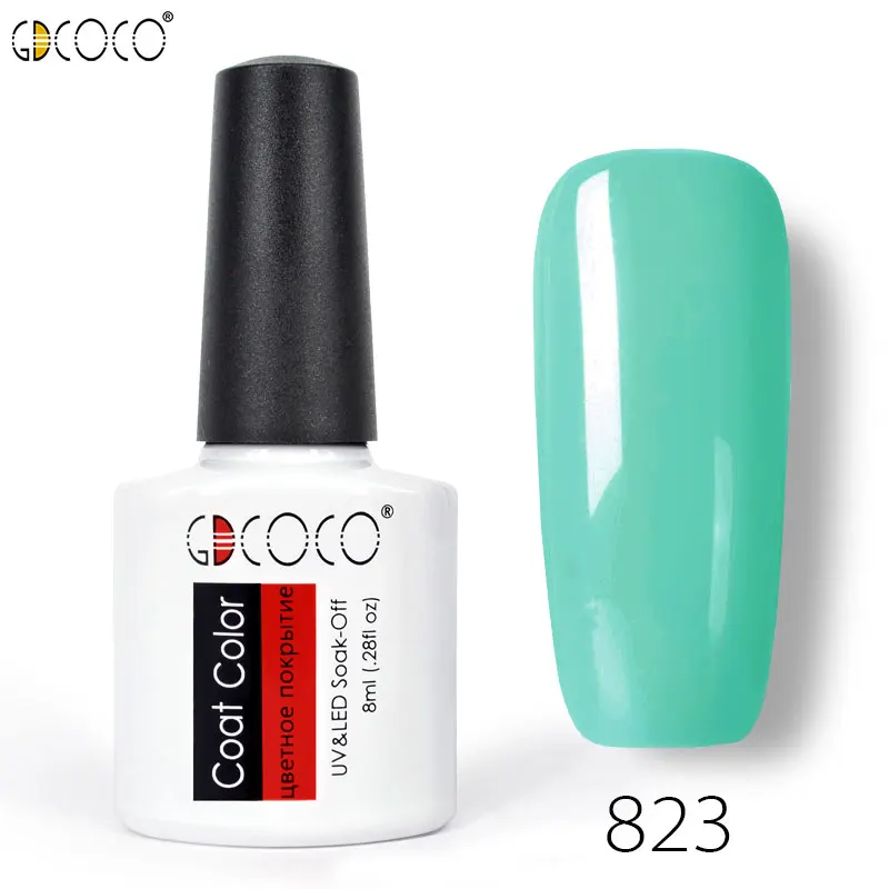 70312 дизайн ногтей маникюр Дизайн GDCOCO venalisa canni 50 цветов 8 мл замачиваемый Эмаль Гель-лак Светодиодный УФ Гель-лак для ногтей - Цвет: 823