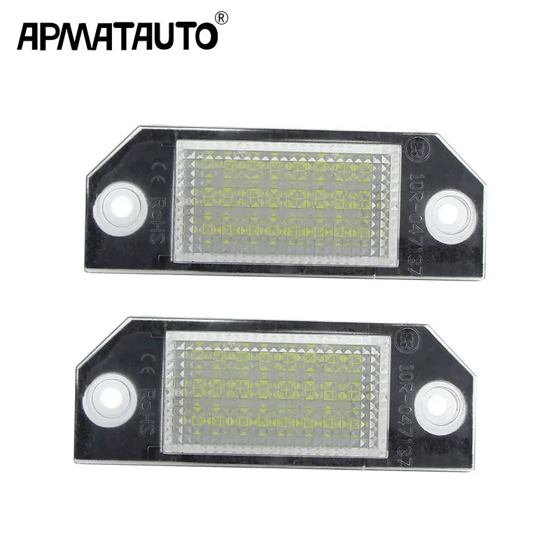Apmatauto 2 шт. Автомобильный светодиодный номерной знак светильник лампа 6 Вт 12 в 24