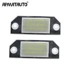 Apmatauto, 2 шт., Автомобильный светодиодный светильник для номерного знака, 6 Вт, 12 В, 24 светодиодный, светильник, подходит для Focus 2 C-Max
