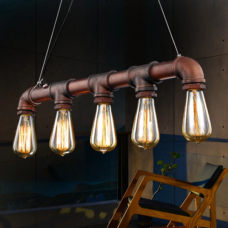 С лампами Эдисона на заказ бар стойка для осветительных приборов Настенные