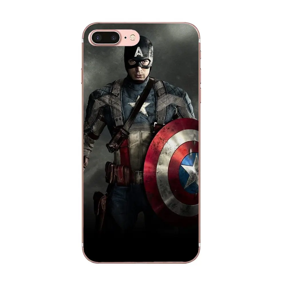 as picture Чехол-накладка для мобильного телефона из ТПУ герой Marvel Капитан Америка оружие-щит для Xiaomi Redmi Note 2 3 3 S 4 4A 4X5 5A 6 6A Pro Plus - Цвет: as picture