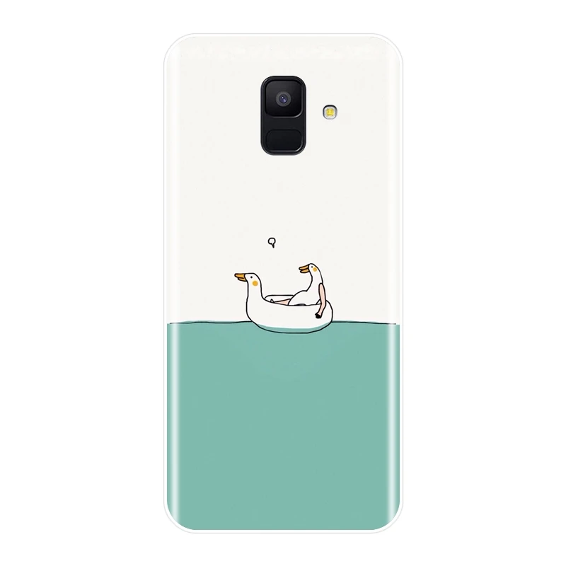 Задняя крышка для Samsung Galaxy A3 A5 A7 2016 2017 Мягкий силиконовый чехол с кроликом A6 A8 Plus 2018